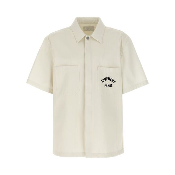 Givenchy Men's Logo Embroidery Shirt